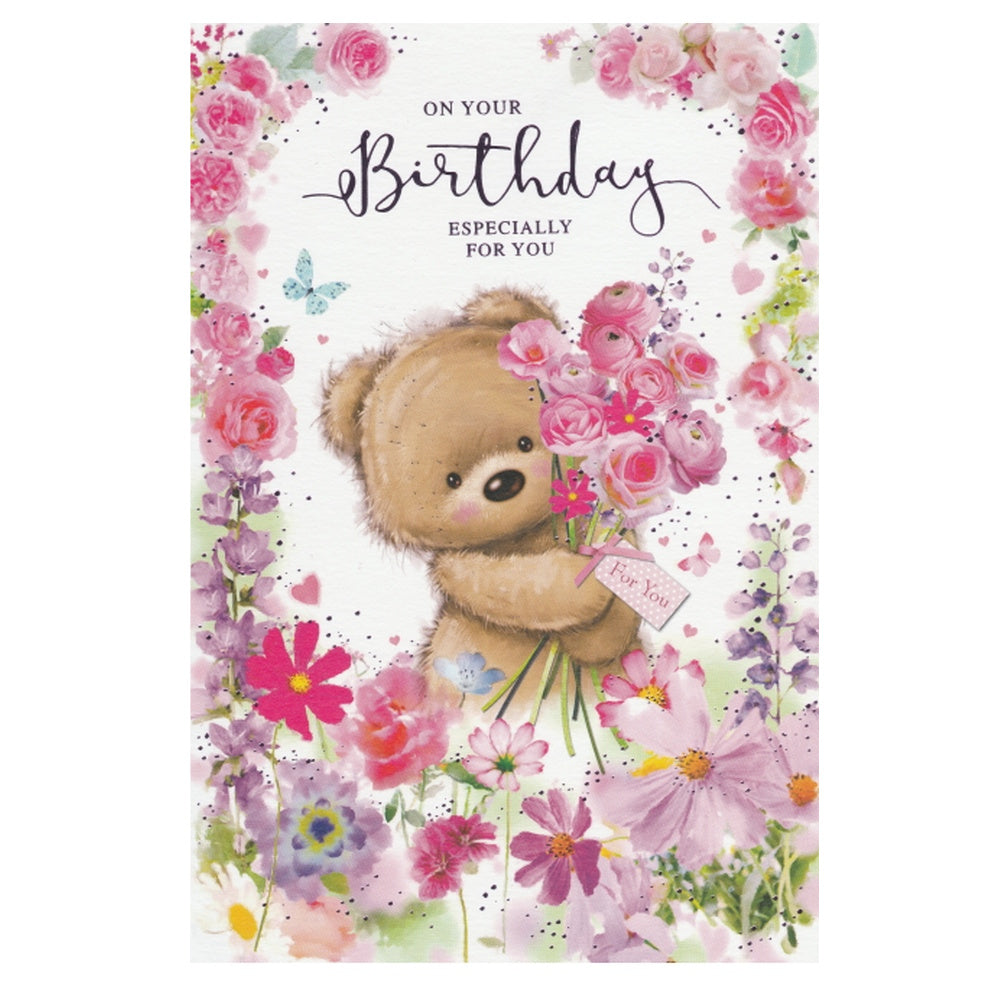Birthday Card Bear Bouquet