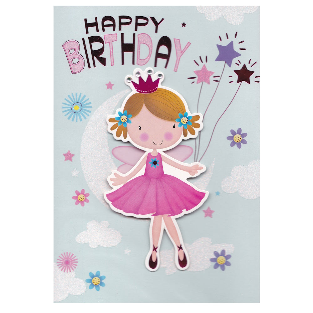 Birthday Card Purple Crown