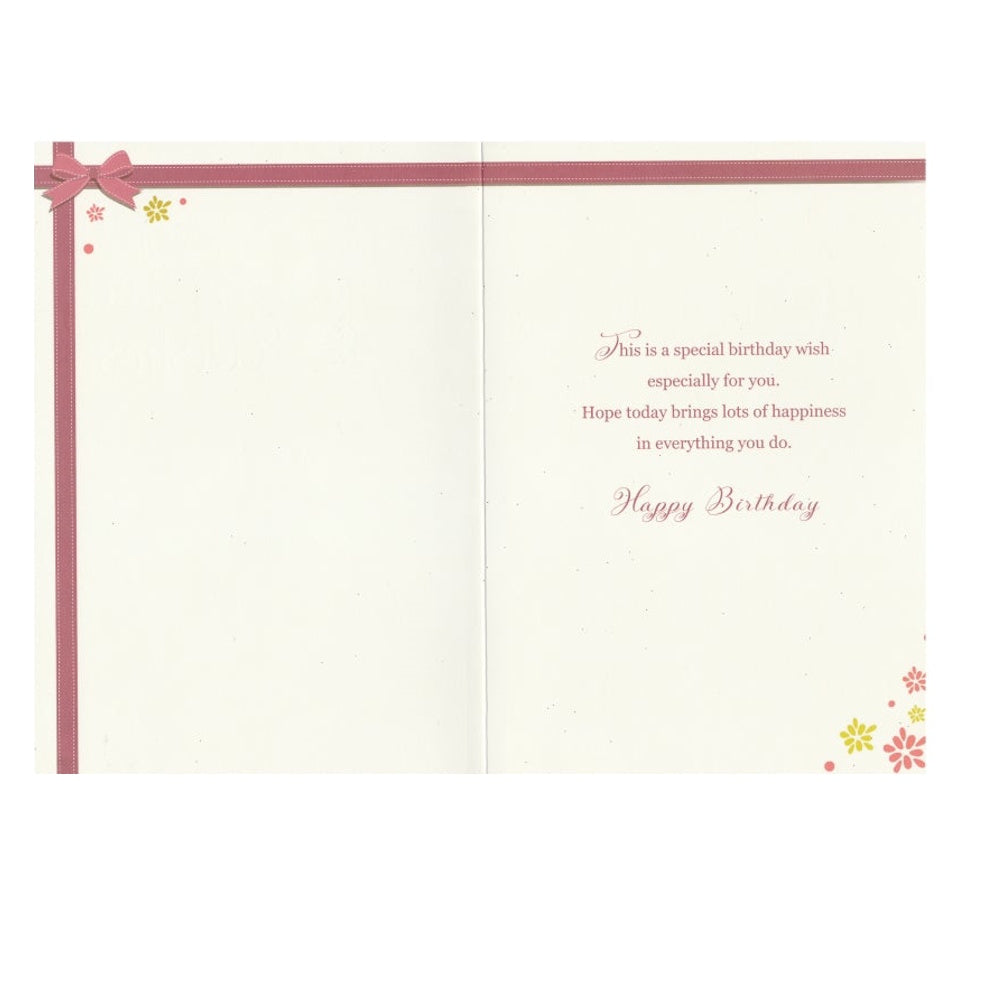 Birthday Card Wishes Bow