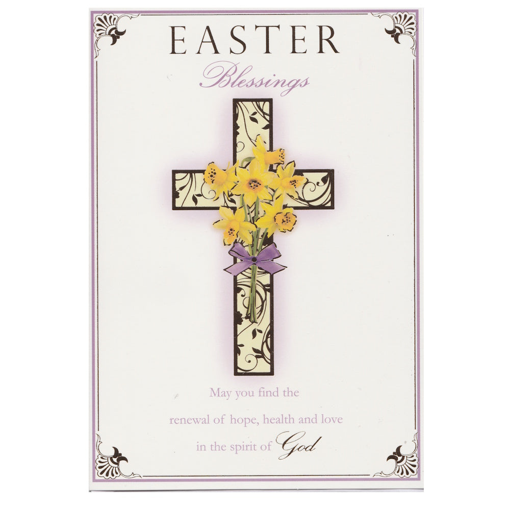 Easter Card Golden Cross