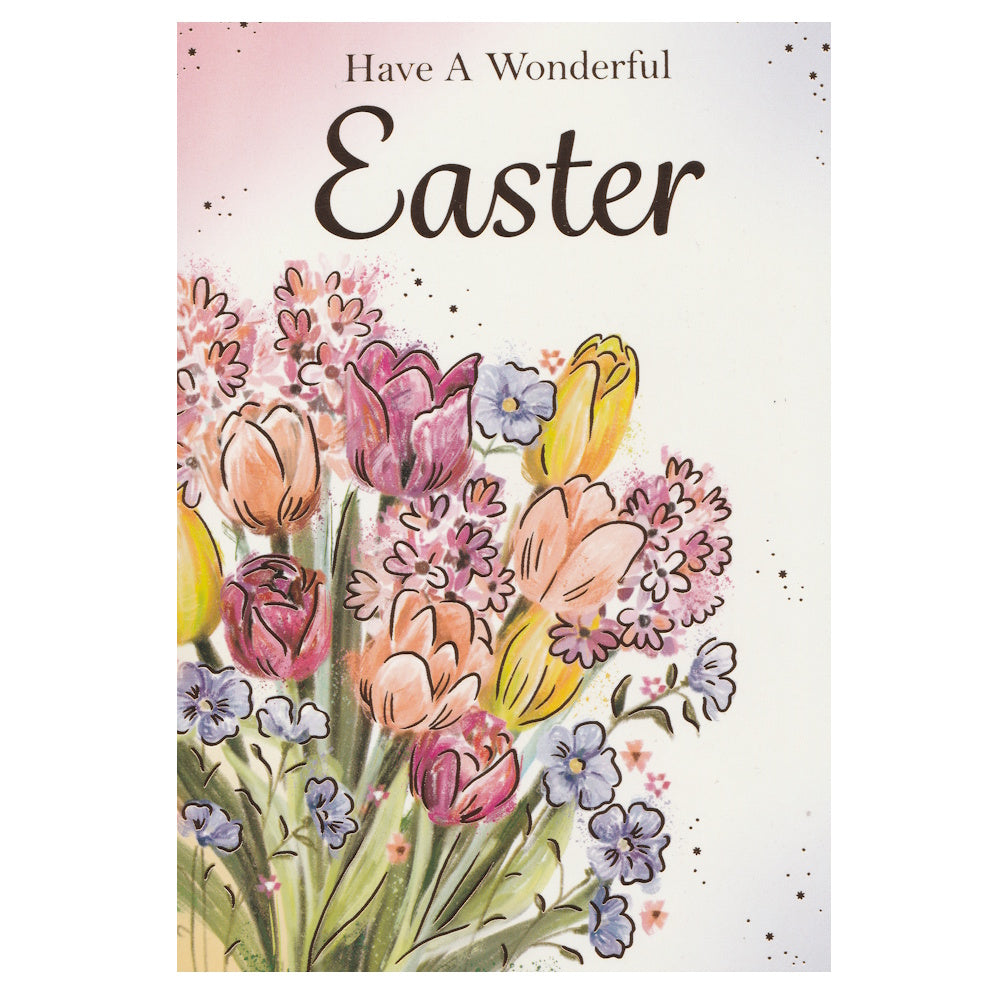 Easter Card Multiple Flowers