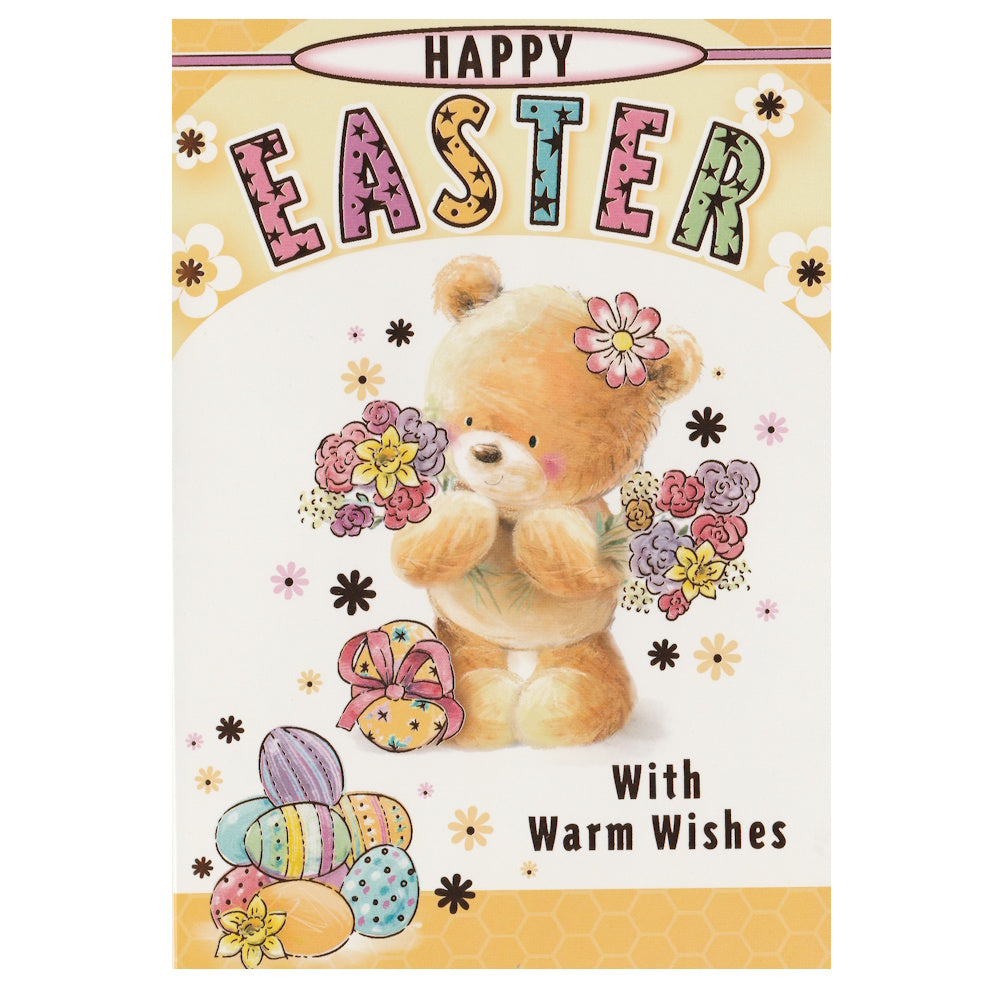 Easter Card Warm Wishes Yellow