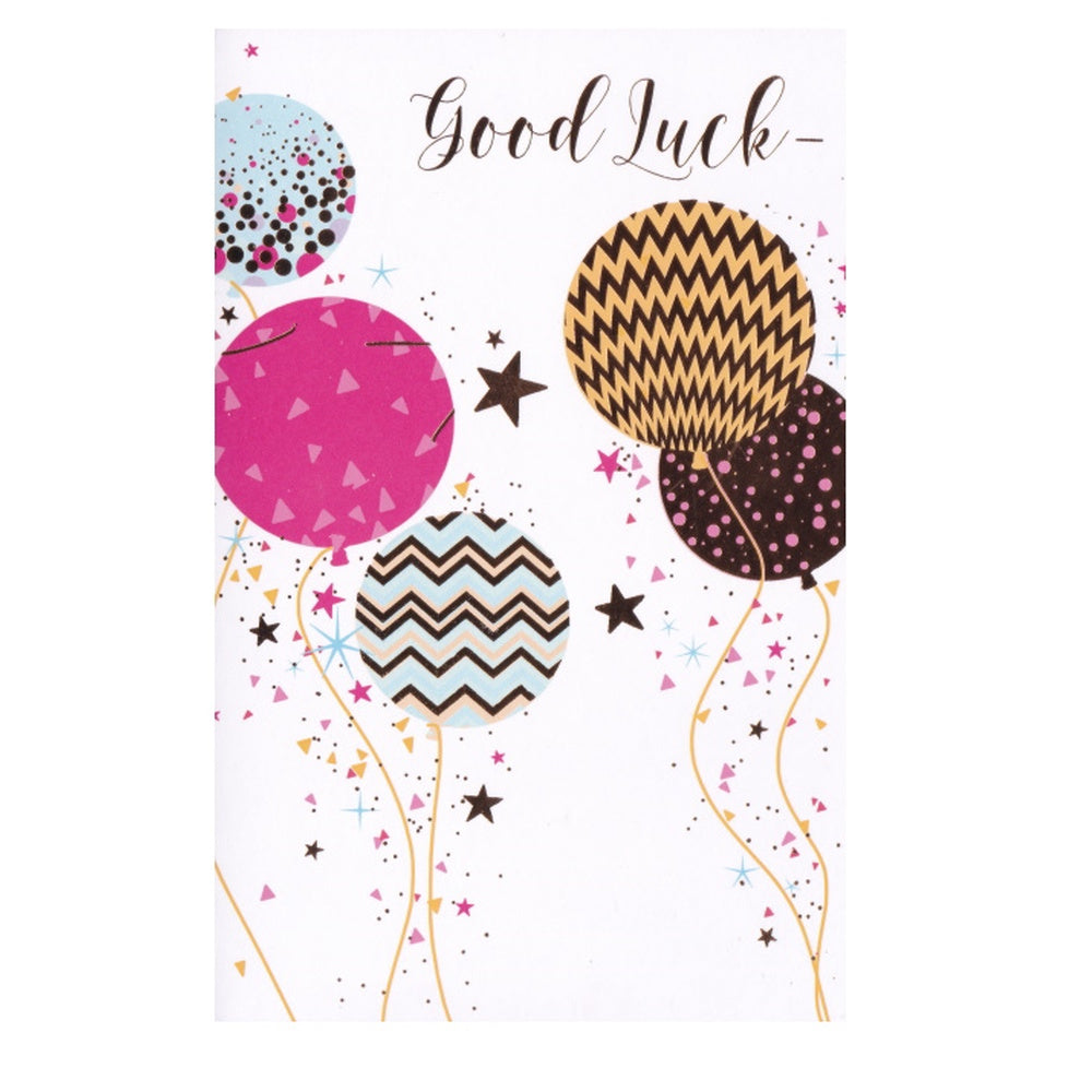 Good Luck Card Balloons