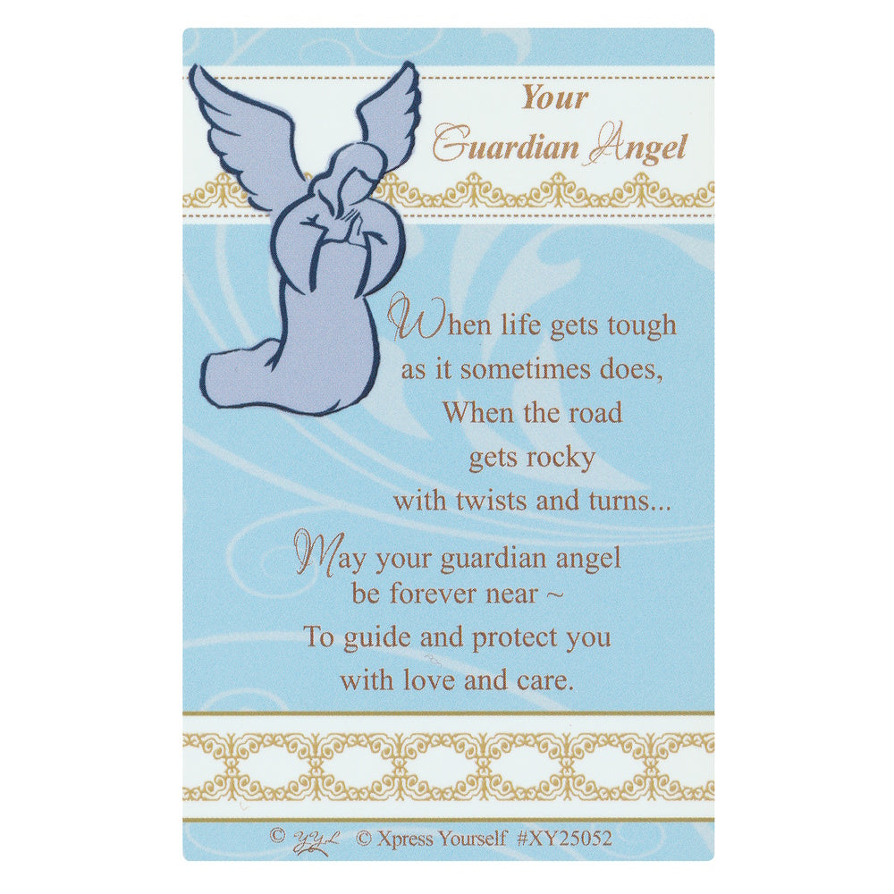 Your Guardian Angel keepsake wallet card.