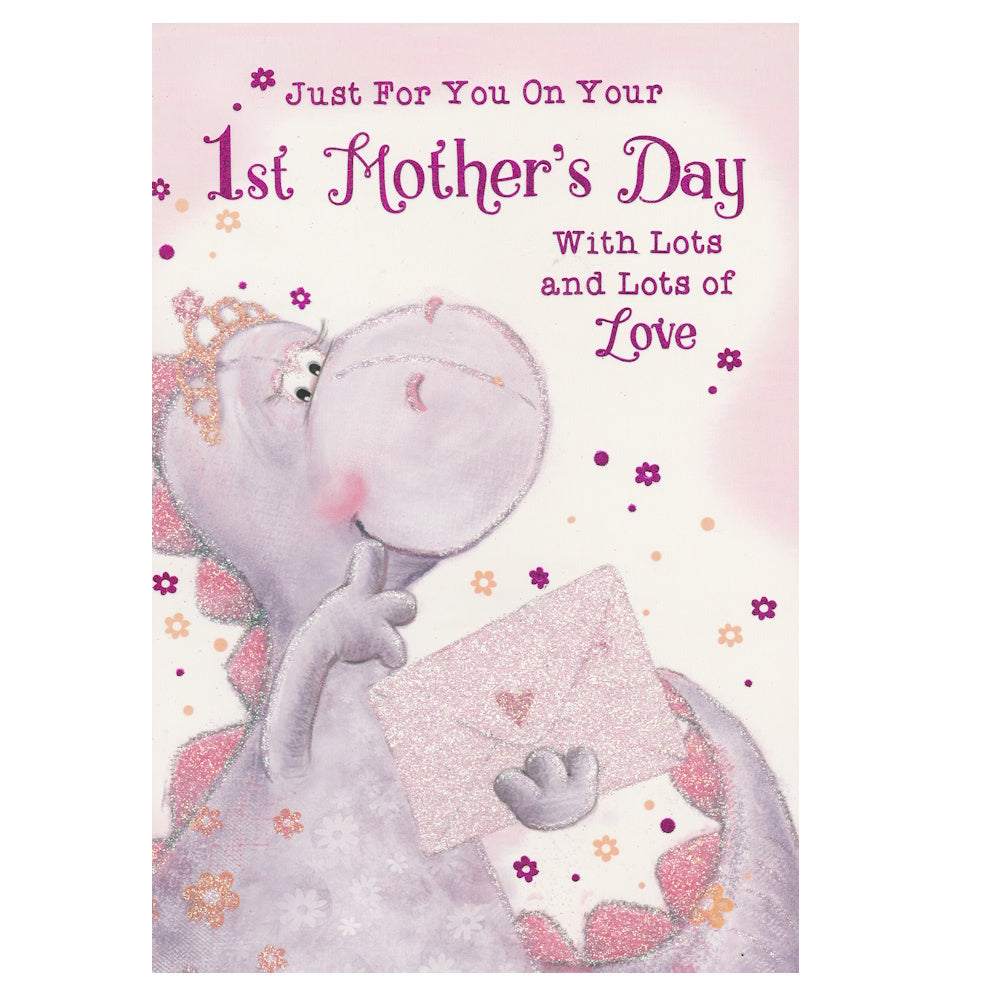 Mother's Day Card 1st Mother's Day Dinosaur