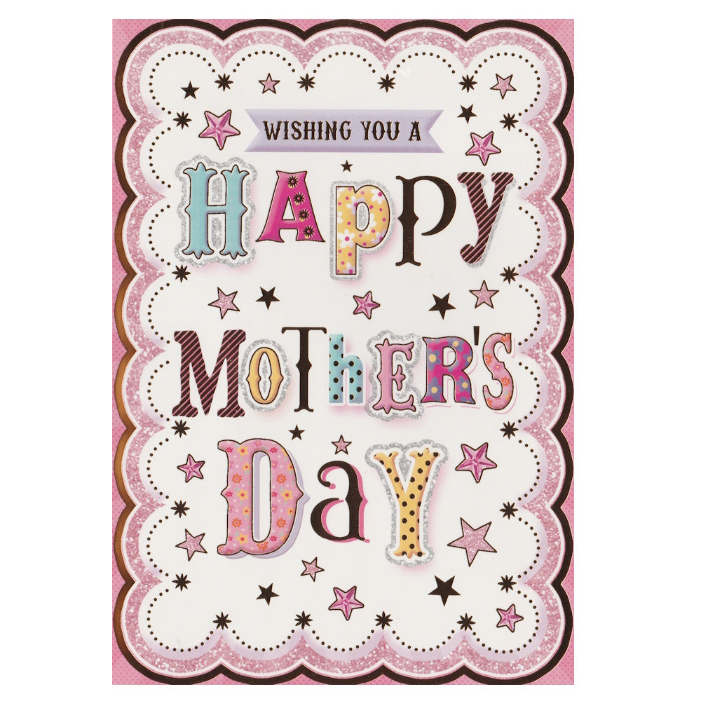 Mother's Day Card Colourful Text