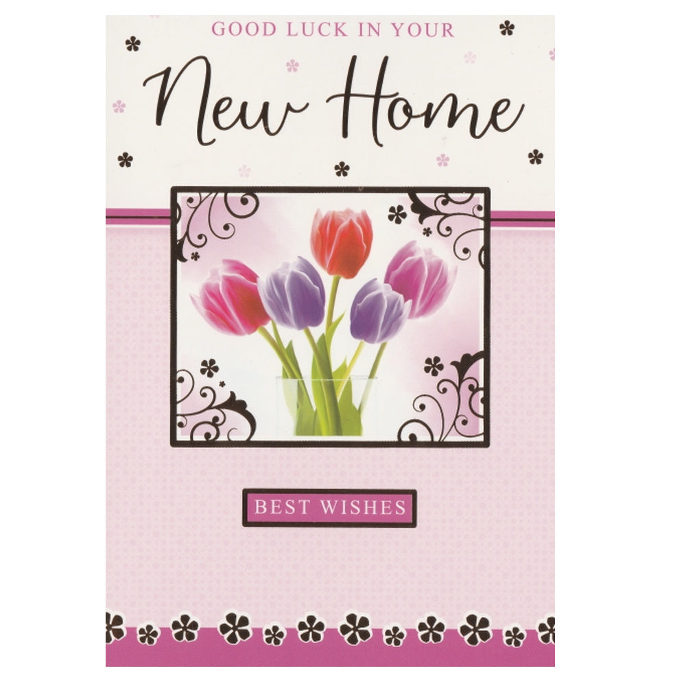 New Home Card Flowers