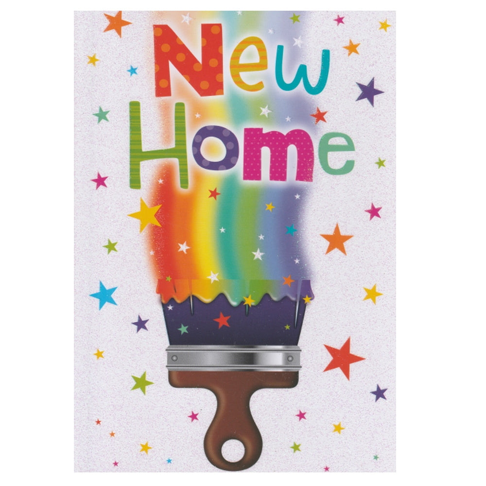 New Home Card Paint Brush