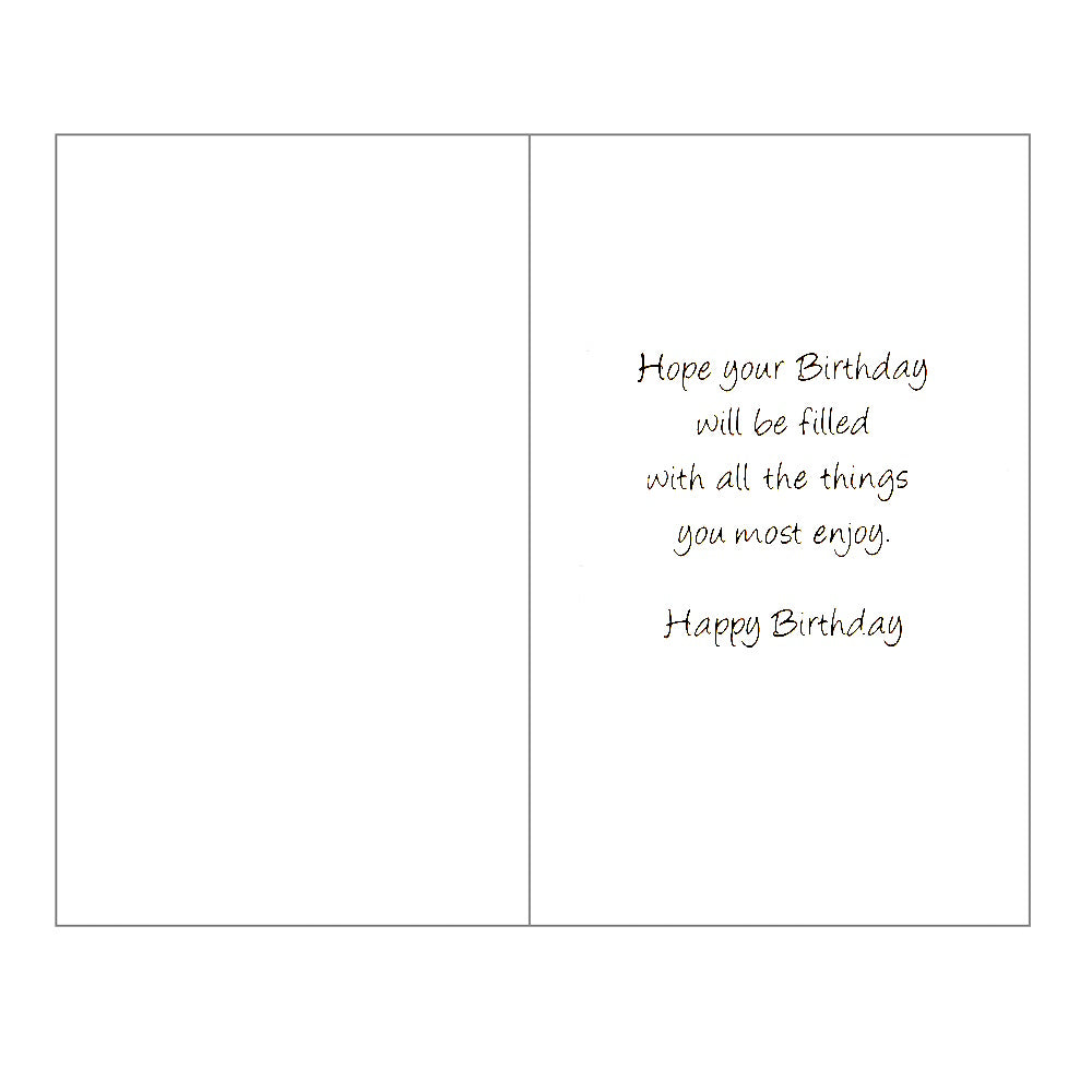 Front of this 21st birthday card features an illustration of the number 21 with a raised embellishment saying 'Happy Birthday'.