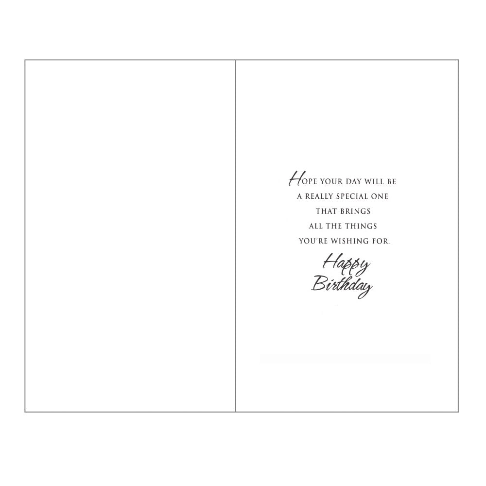 Front of this 50th birthday card features an illustration of a tool box and tools, paired with message, 