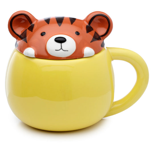 Adoramals Tiger Peeping Lid Mug