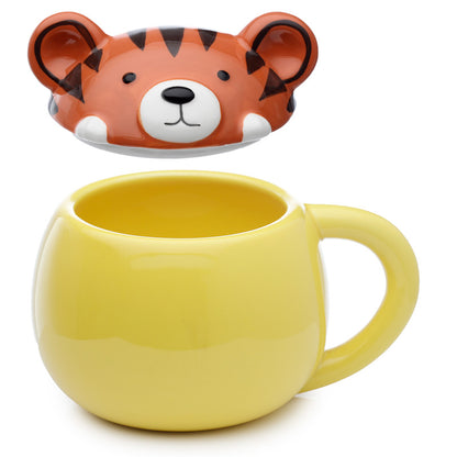 Adoramals Tiger Peeping Lid Mug