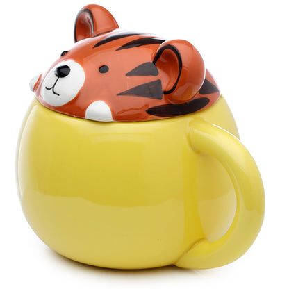 Adoramals Tiger Peeping Lid Mug