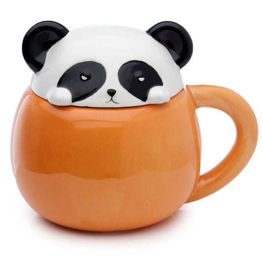 Adoramals Panda Peeping Lid Mug