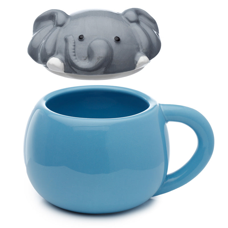 Adoramals Elephant Peeping Lid Mug