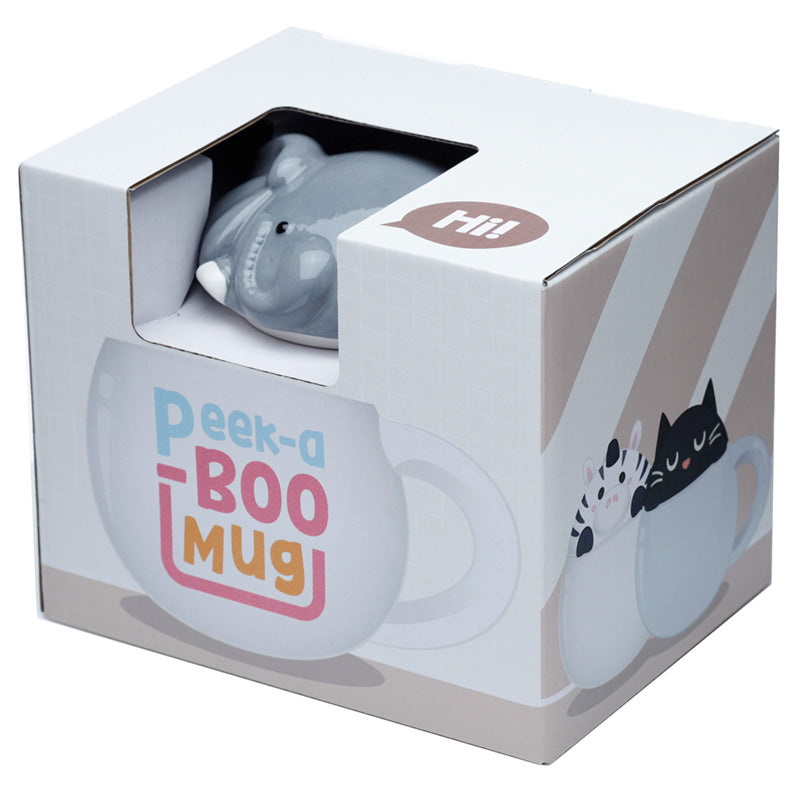 Adoramals Elephant Peeping Lid Mug