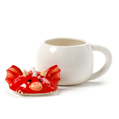 Welsh Dragon Peeping Lid Mug