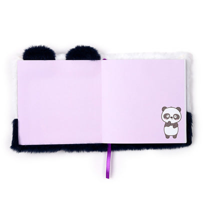 Fluffy Plush Notebook Adoramals Panda