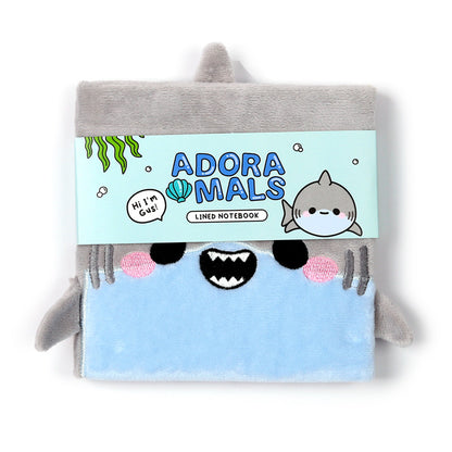 Fluffy Plush Notebook Adoramals Shark