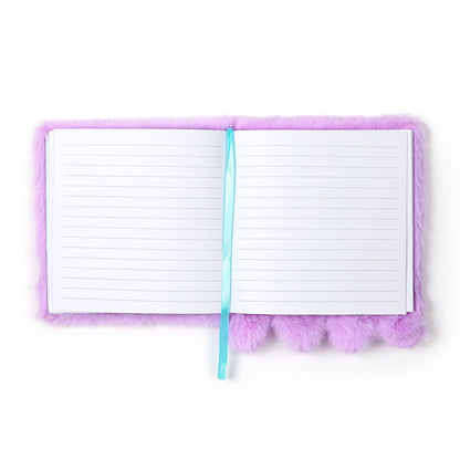 Fluffy Plush Notebook Adoramals Octopus Pink