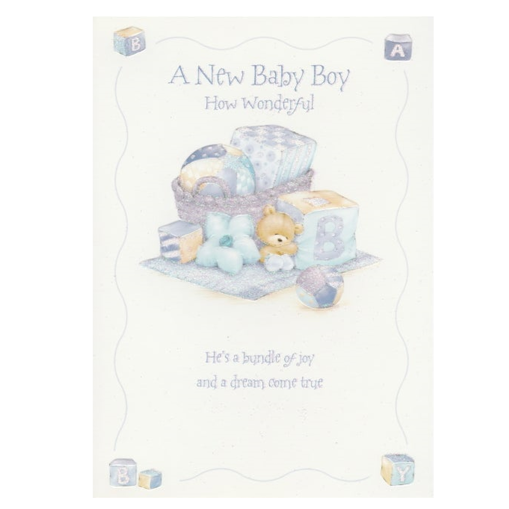 Baby Card Baby Boy Wonderful