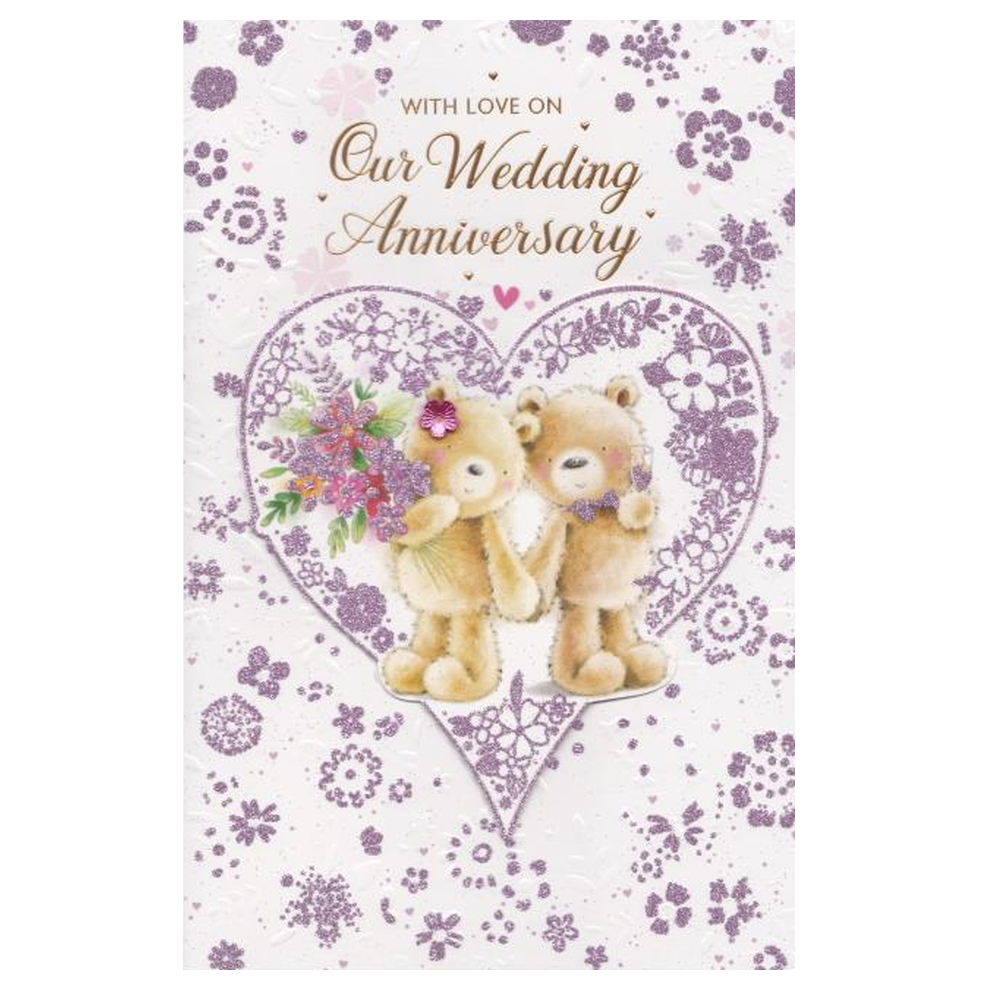 Anniversary Card Wedding Bears