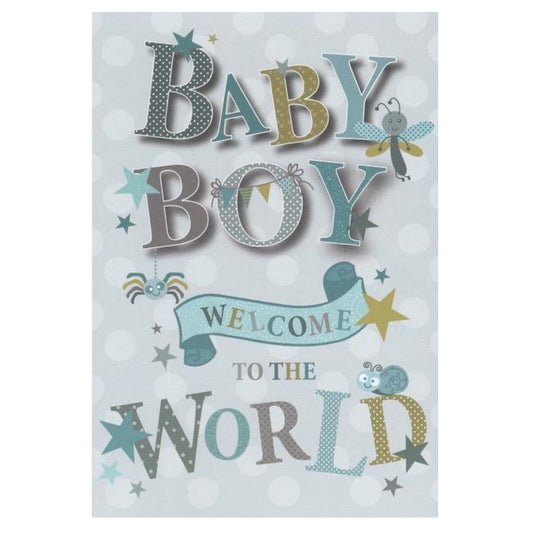 Baby Card Baby Boy Welcome