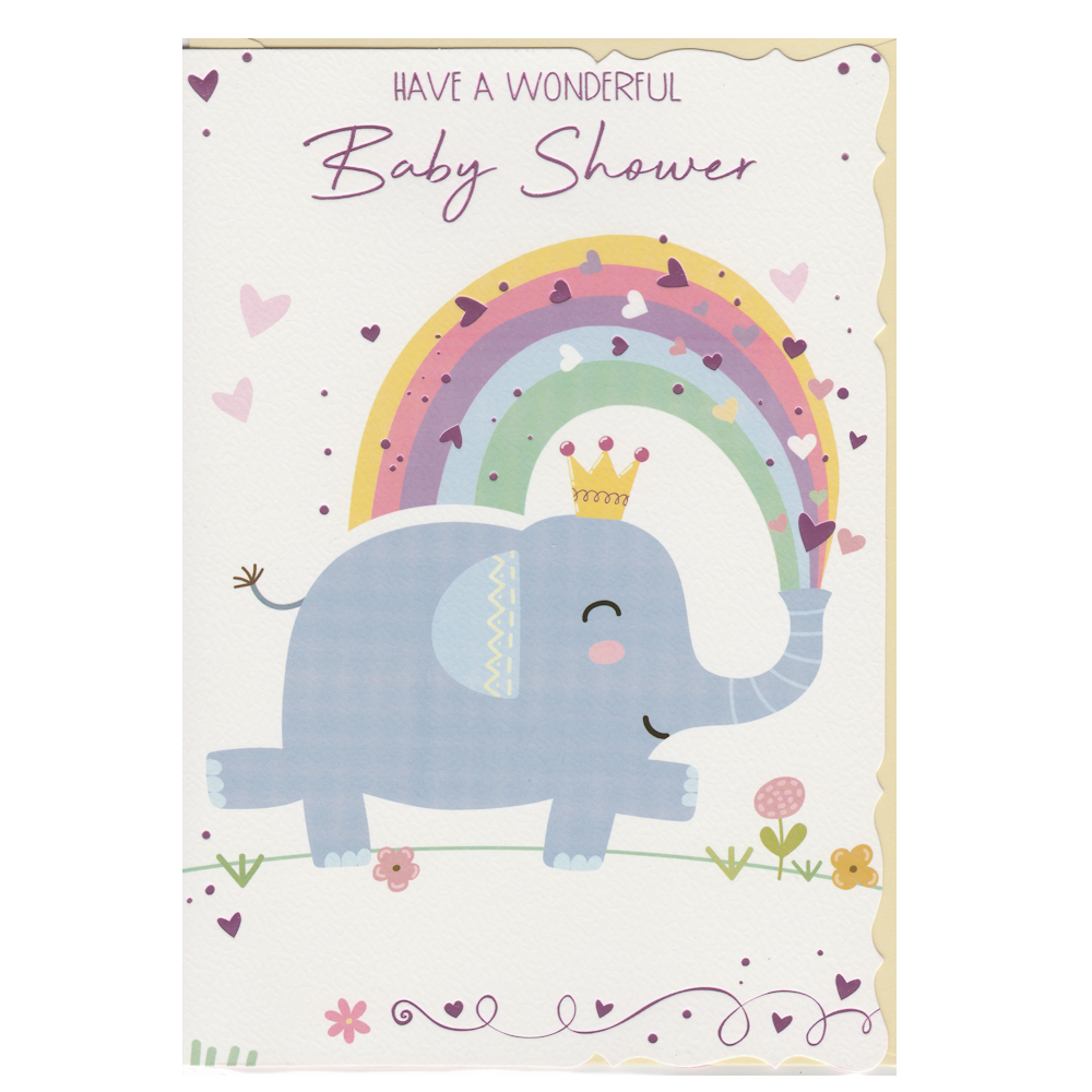 Baby Shower Card Elephant