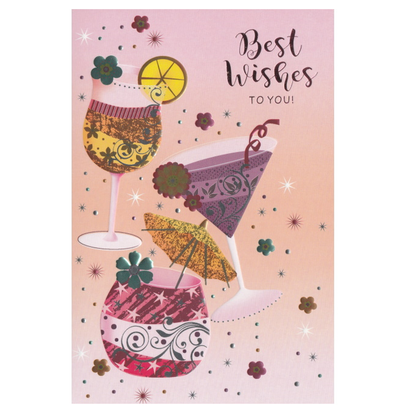 Best Wishes Card Cocktails