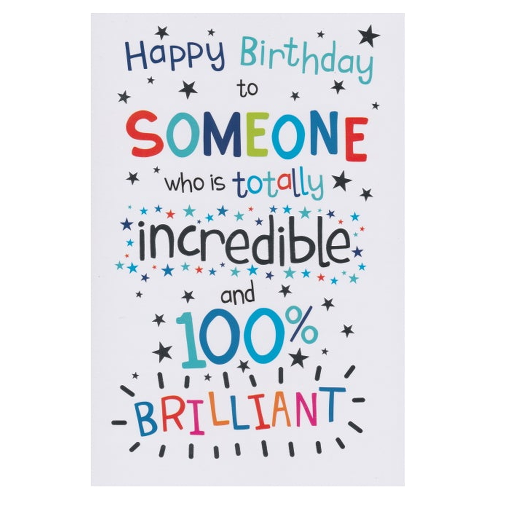 Birthday Card 100%