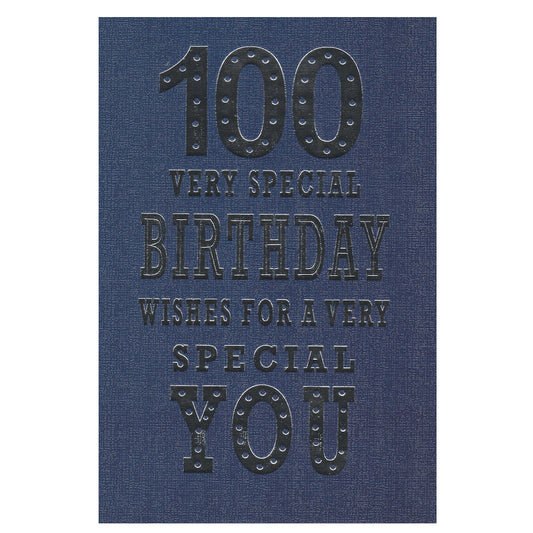 Birthday Card Age 100 Special Birthday