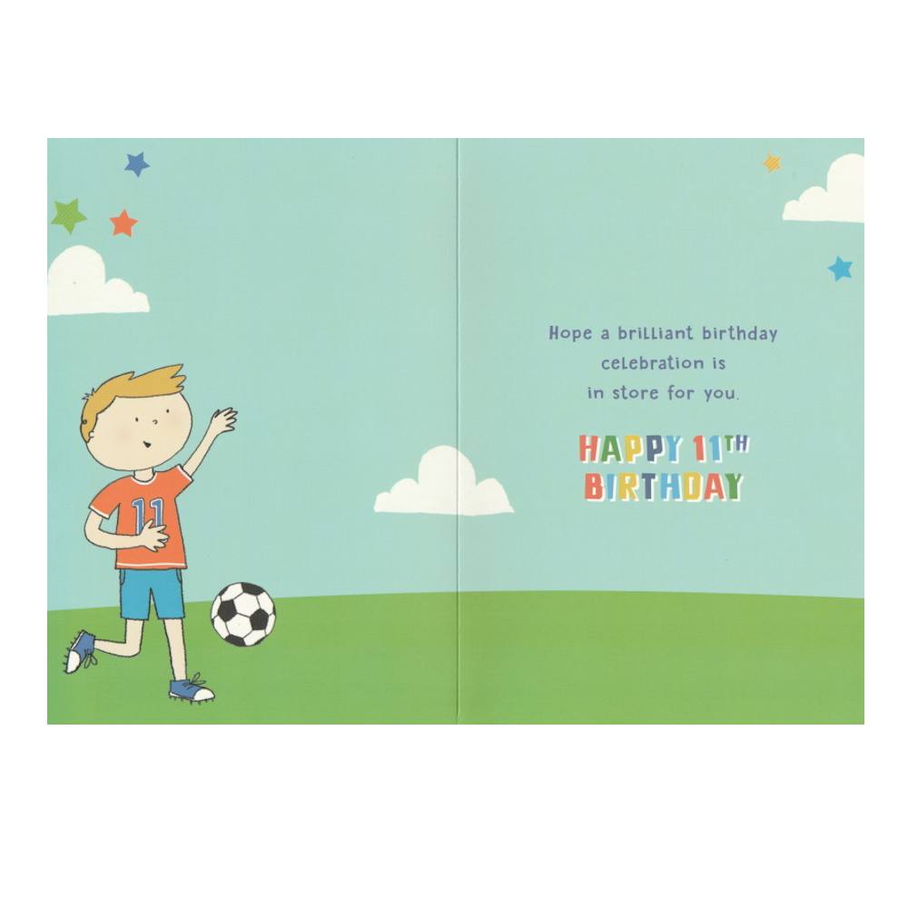 Birthday Card Age 11 GOAL