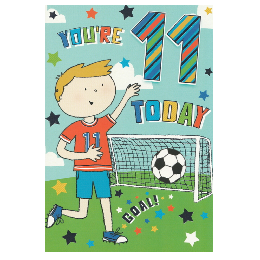 Birthday Card Age 11 GOAL