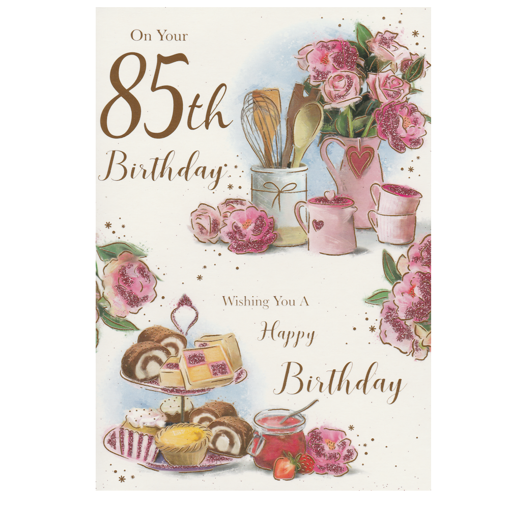 Birthday Card Age 85 Roses