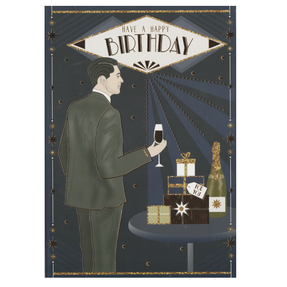 Birthday Card Art Deco Gifts