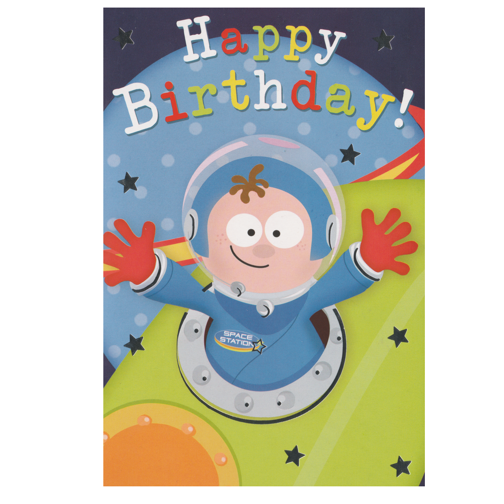 Birthday Card Astronaut