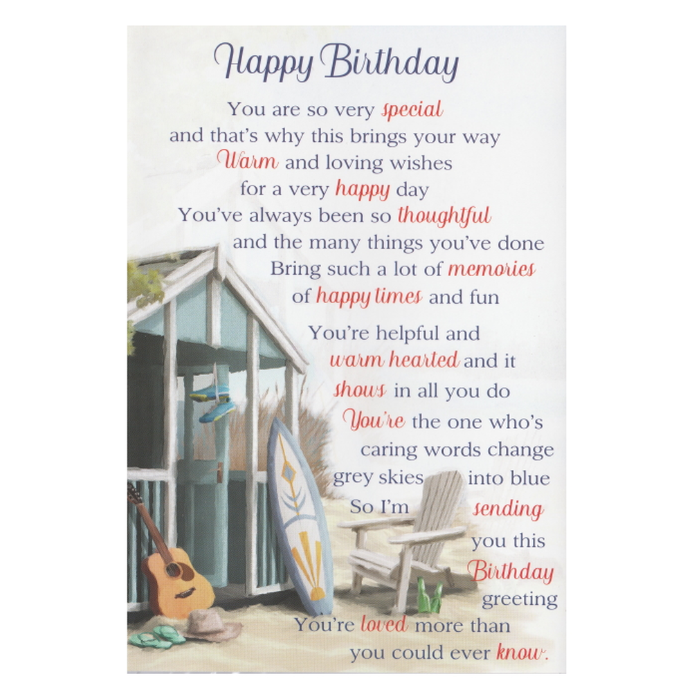 Birthday Card Beach Hut