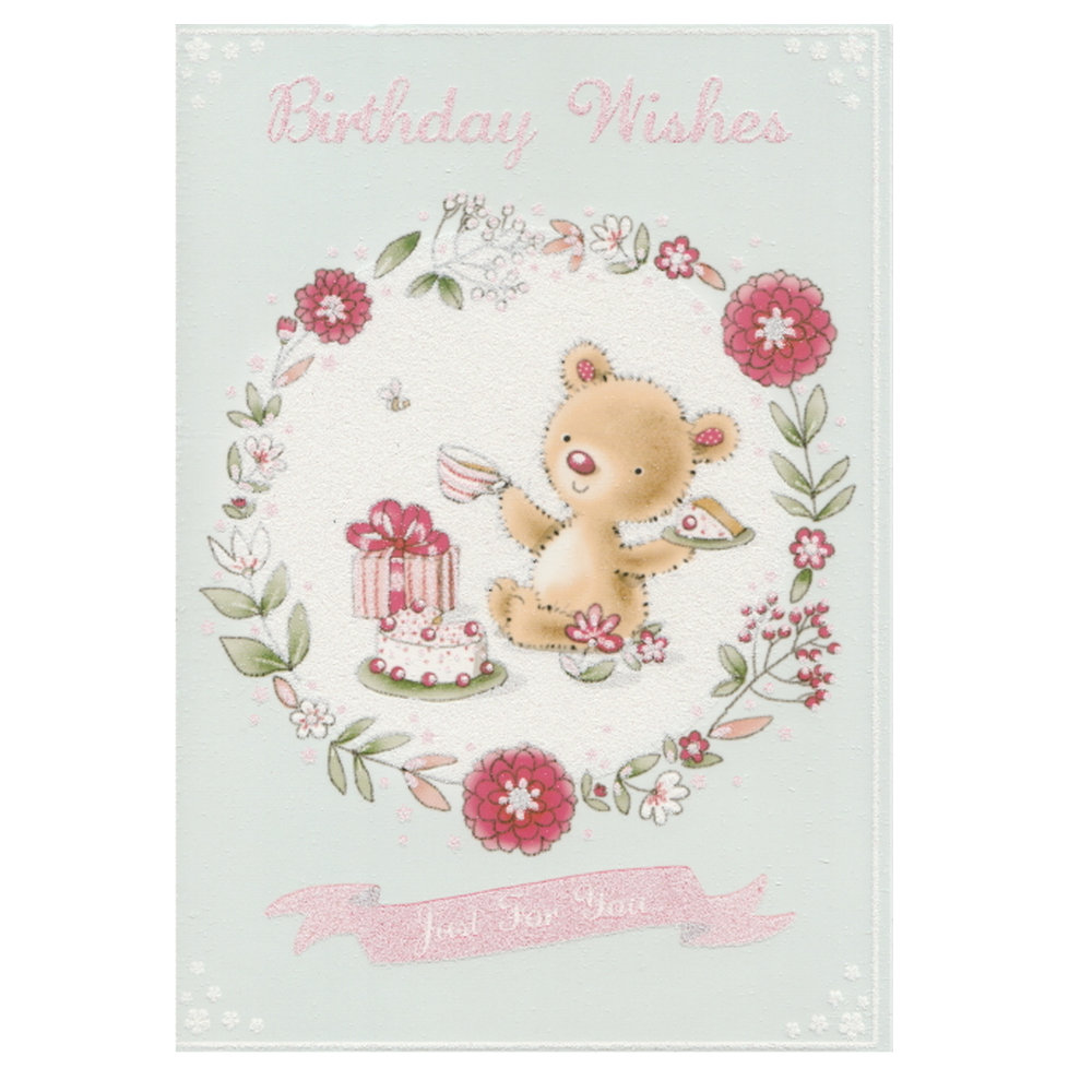 Birthday Card Bear Picnic