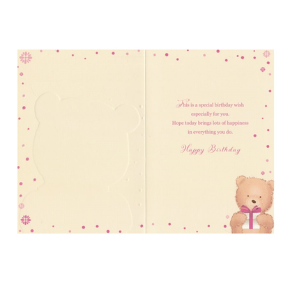 Birthday Card Bear Present