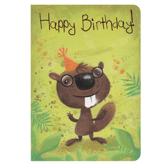 Birthday Card Beaver