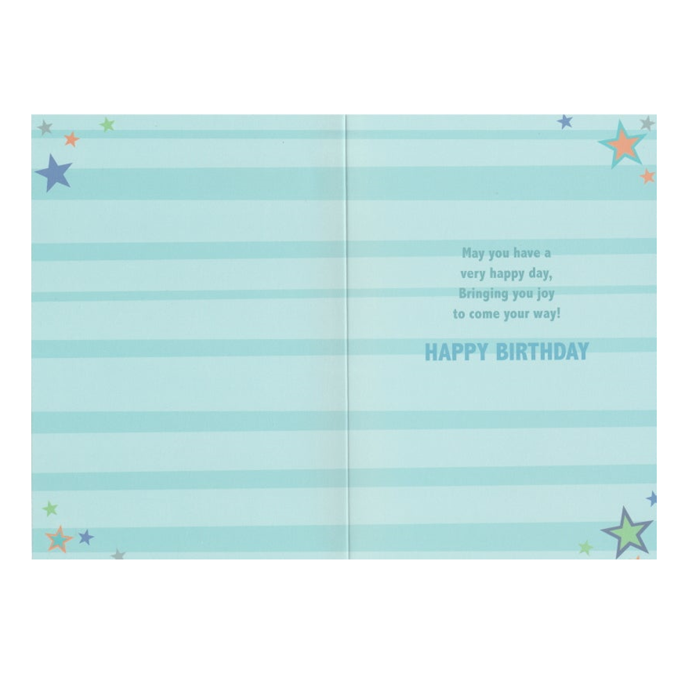 Birthday Card Blue Stars