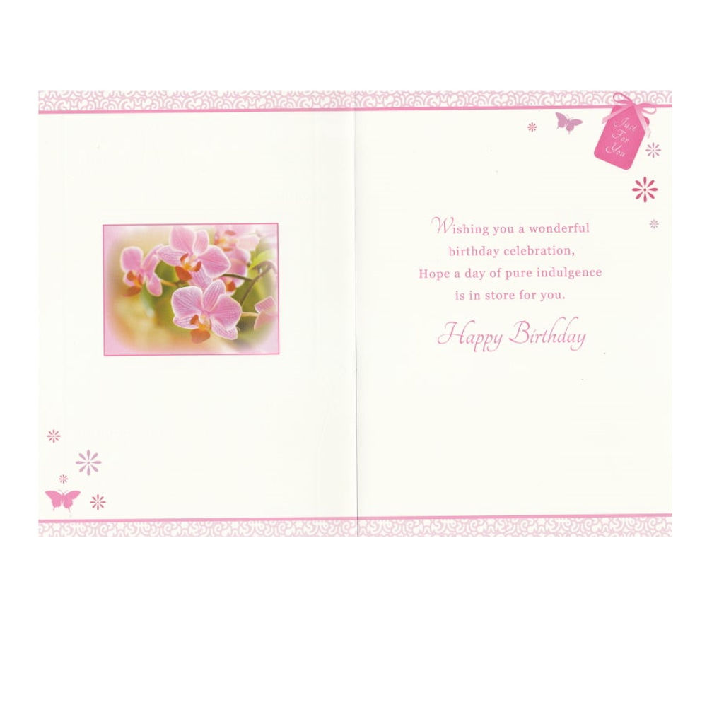 Birthday Card Bow Tag