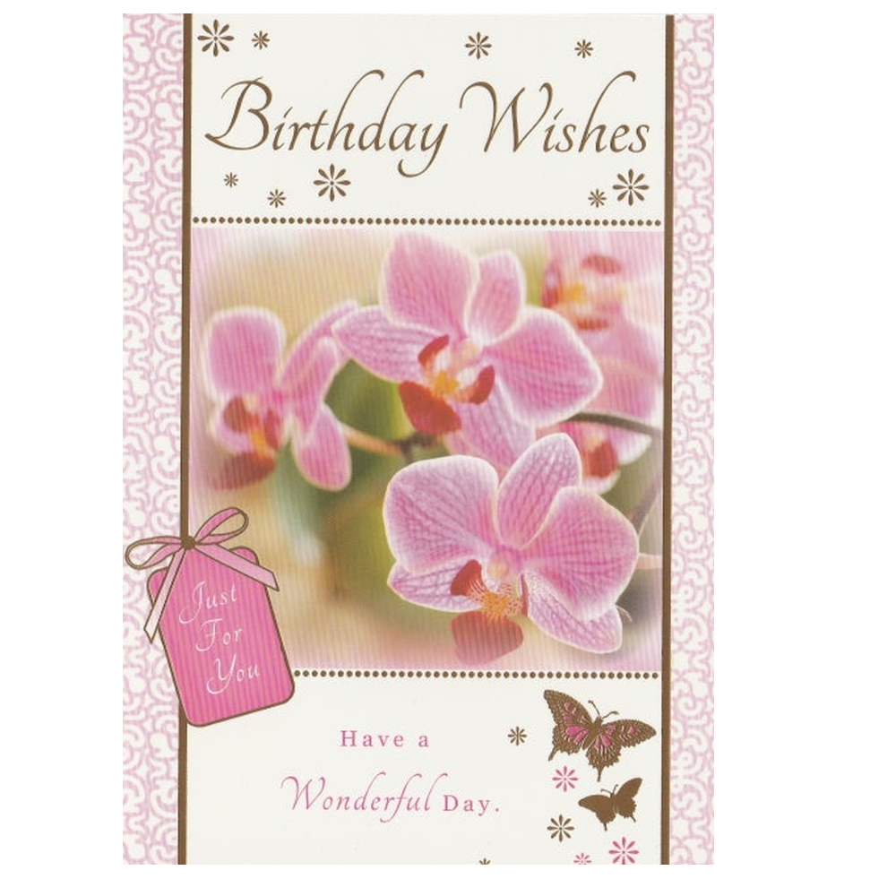 Birthday Card Bow Tag