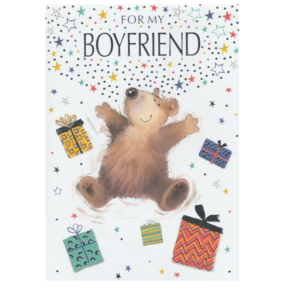 Birthday Card Boyfriend Bear