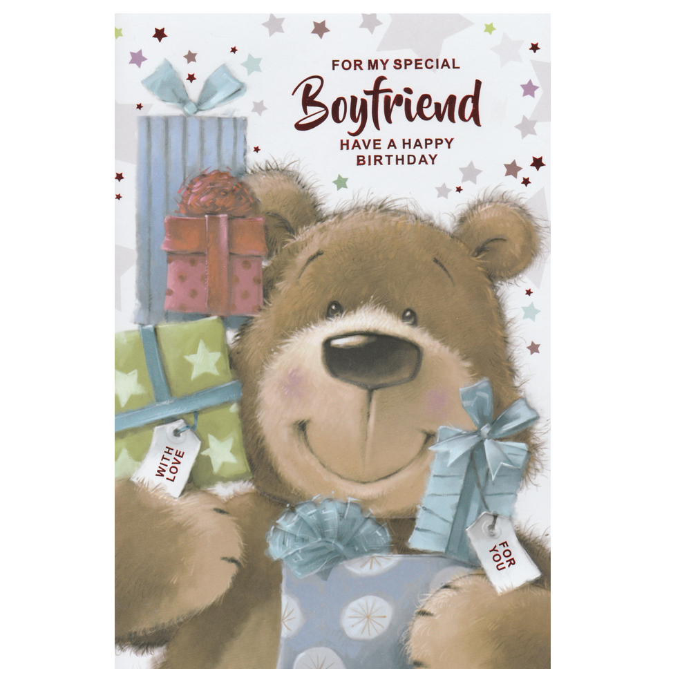 Birthday Card Boyfriend Special Bear