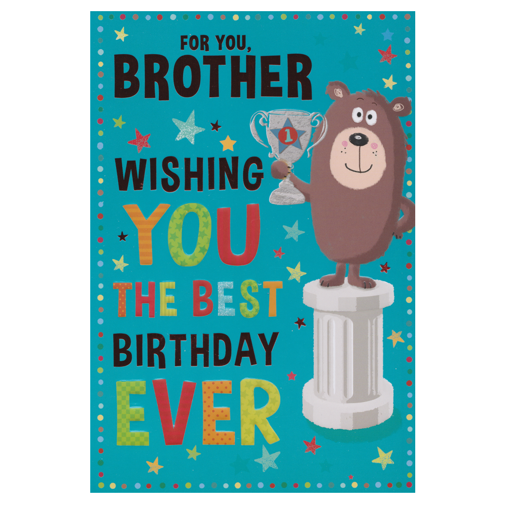 Birthday Card Brother Best Ever