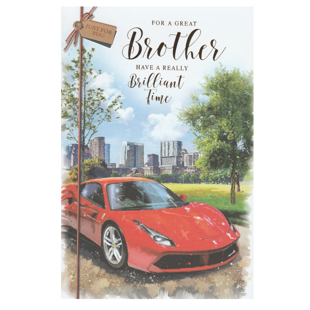 Birthday Card Brother Sports Car