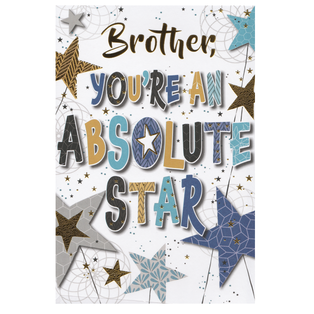 Birthday Card Brother Star