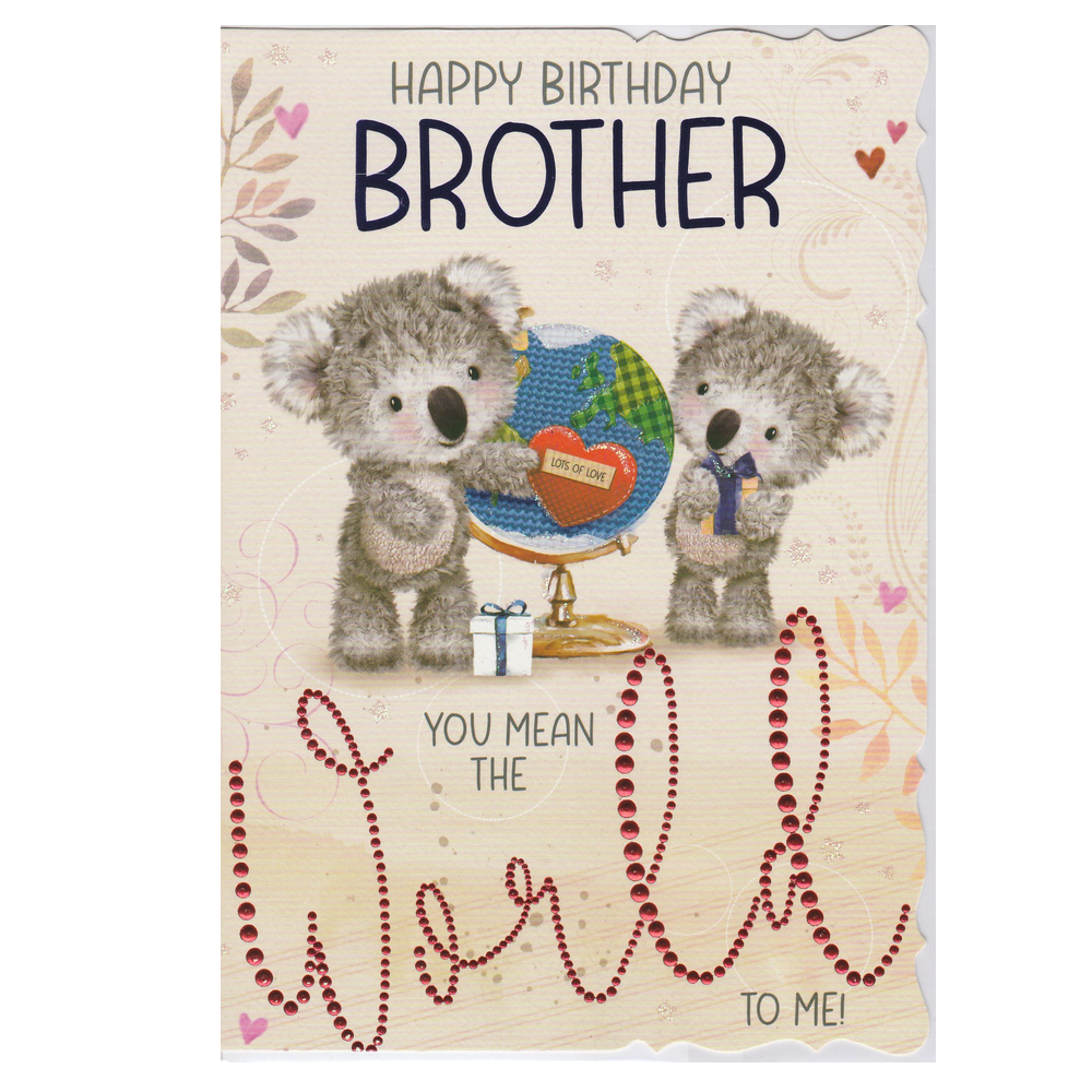 Birthday Card Brother World