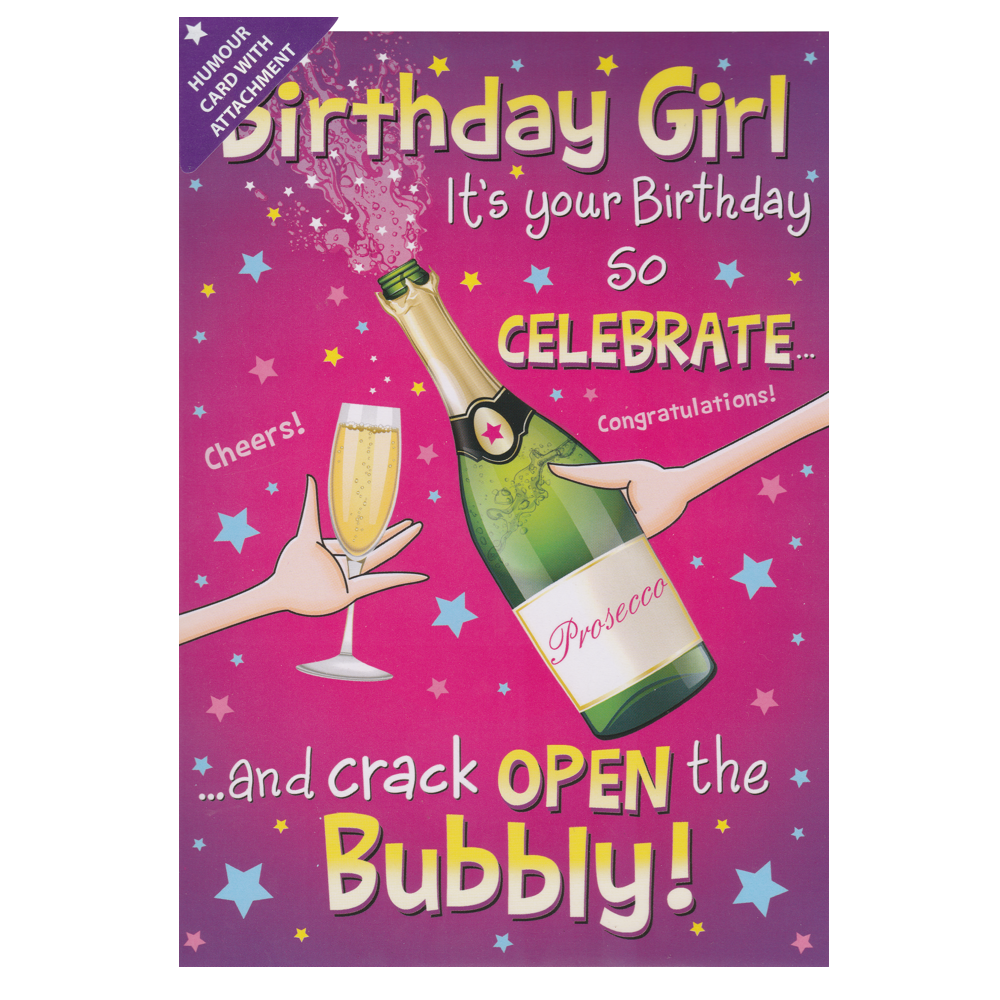 Birthday Card Bubbly!